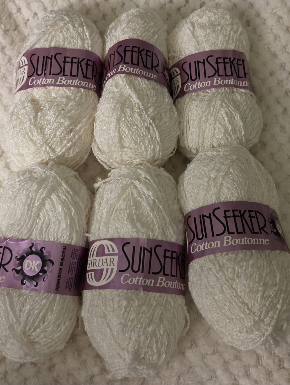 SIDAR SUNSEEKER COTTON KNITTING YARN 6 SKEINS